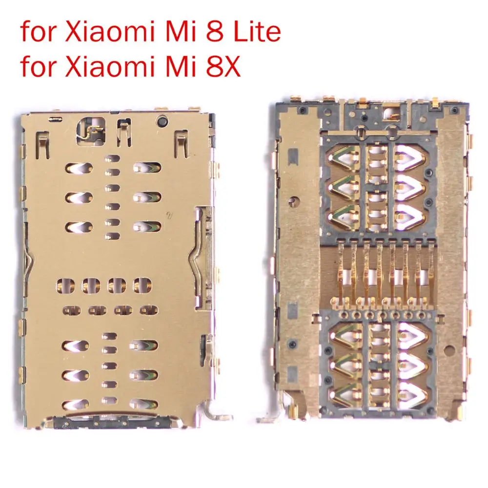 Для Xiaomi Mi 8 Lite/Mi 8X кард ридер SIM слот для sd карты Разъем гнездо держатель лоток ЗАМЕНА Запасные части