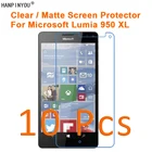 10 шт.лот для Microsoft Lumia 950 XL HD ПрозрачнаяАнтибликовая матовая защитная пленка для экрана Защитная пленка (не закаленное стекло)