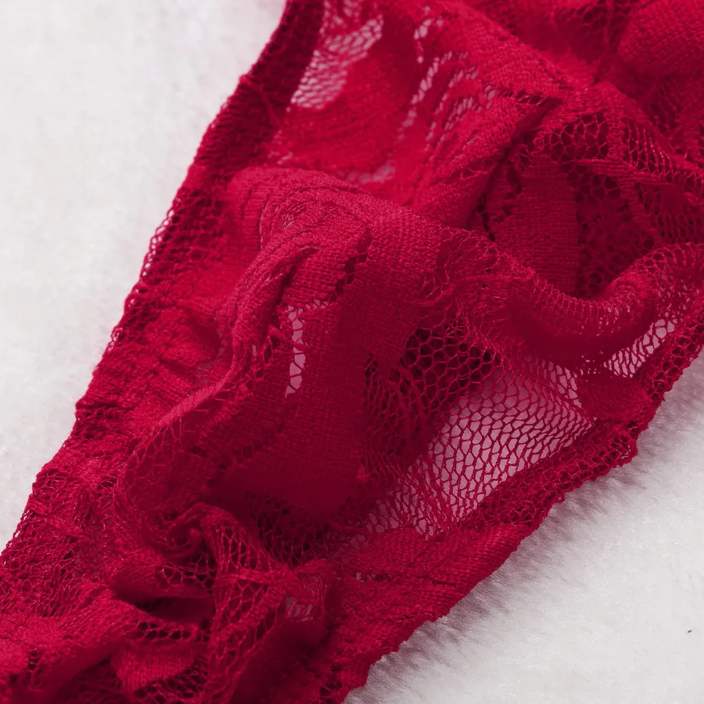 Lace Solid G-string Mens sexy Briefs Lingerie translucent thong T pants Unlined Free Size Men's Sexy Underwear Clothing F522 |