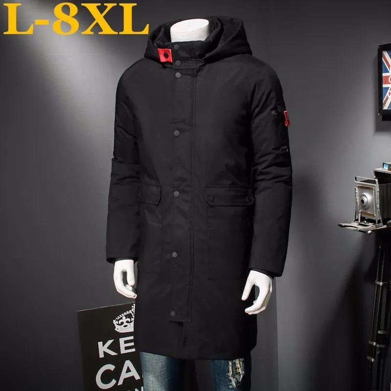 10XL 9XL 8XL плюс размер Новое высококачественное зимнее пальто простое модное с