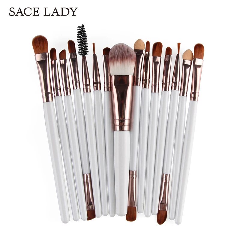Набор кистей для макияжа SACE LADY 15 шт. профессиональная кисть консилера бровей