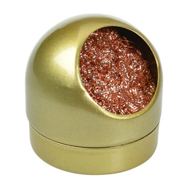 Золотой сварочный паяльник наконечник очиститель золотой чистящий провод 7 см x 6