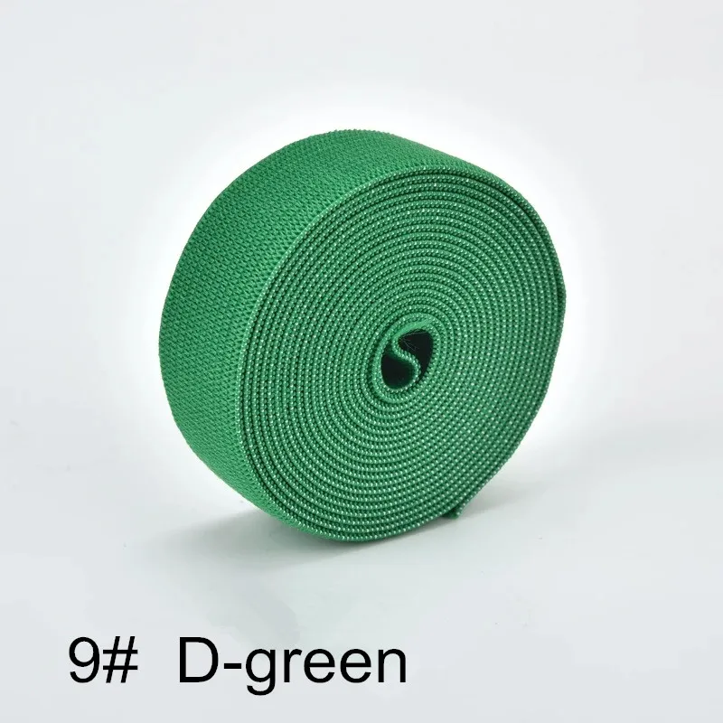 C9 Dark green 1 метр цветные резинки 20 мм плоская прошивка резинка для нижнего белья трусы Бюстгальтер резиновая одежда декоративный мягкий пояс - Цвет: C9 Dark green
