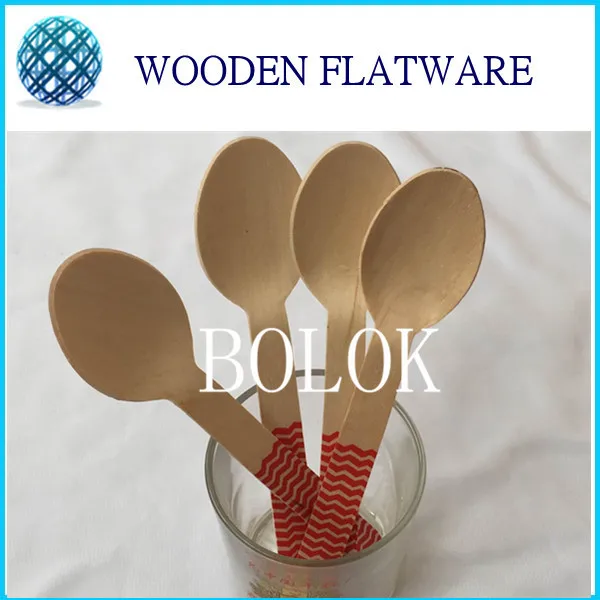 Billig 5000 Teile/los 14 CM Farbe Einweg Holz Handbemalt Löffel Besteck Camping Party Kuchen Decoation Hochzeit Lebensmittel Joghurt Birke