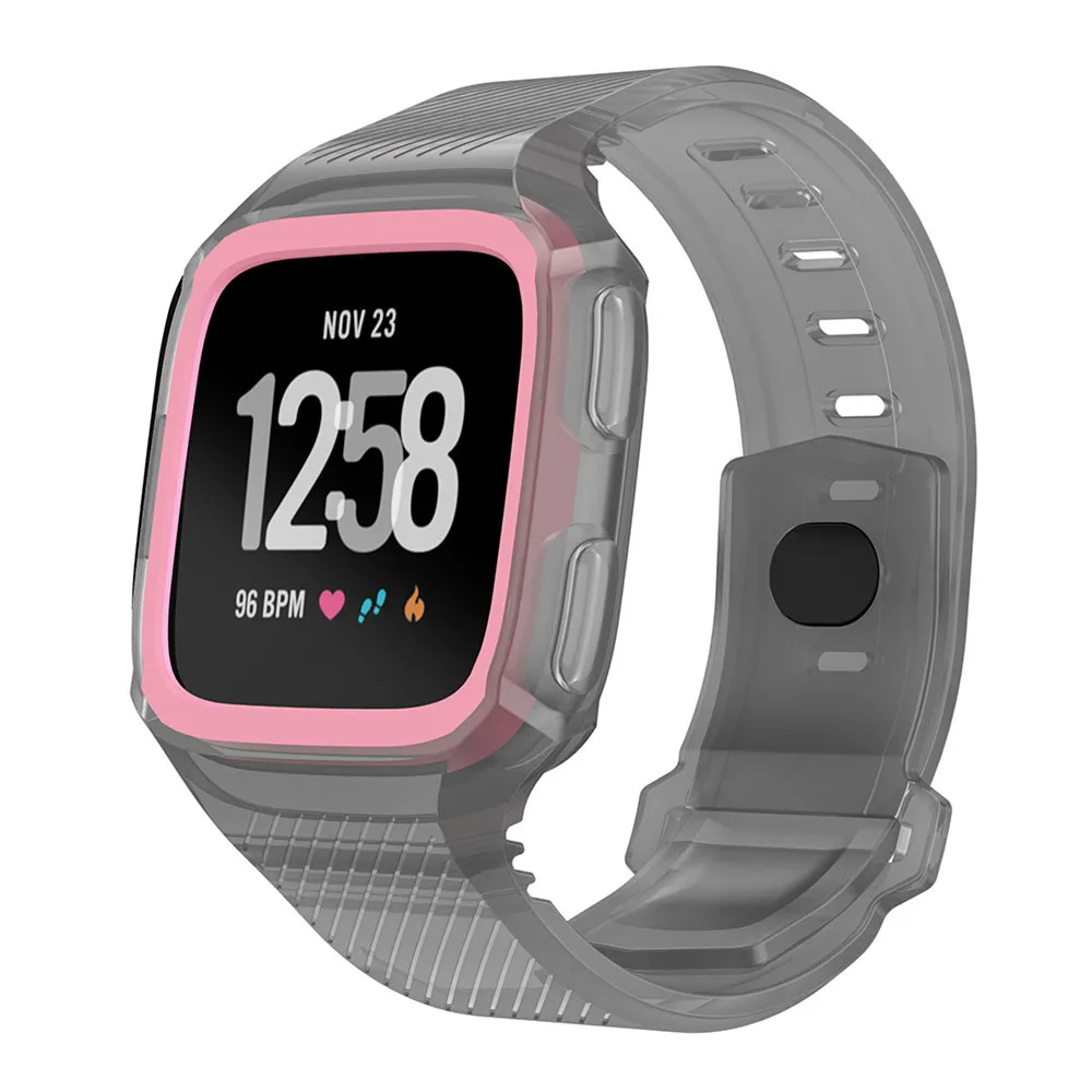 Новое поступление для Fitbit Versa наручный ремешок Смарт часы с корпусом защитный