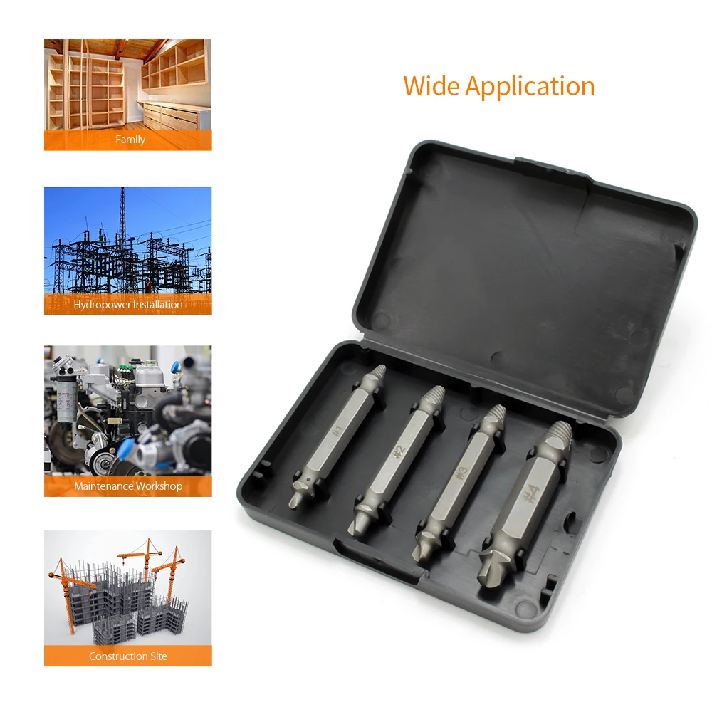 4 шт. экстрактор сломанных болтов для снятия сломанной головки|Наборы ручных