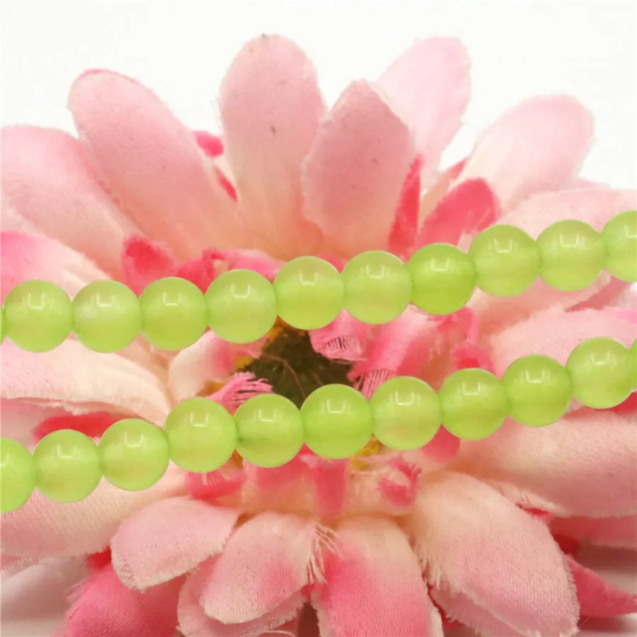Accessory Ornament Multi Dimension Lemon Yellow Semi-precious Stone High-quality Round Translucent Beads 15inch Necklace | Украшения и