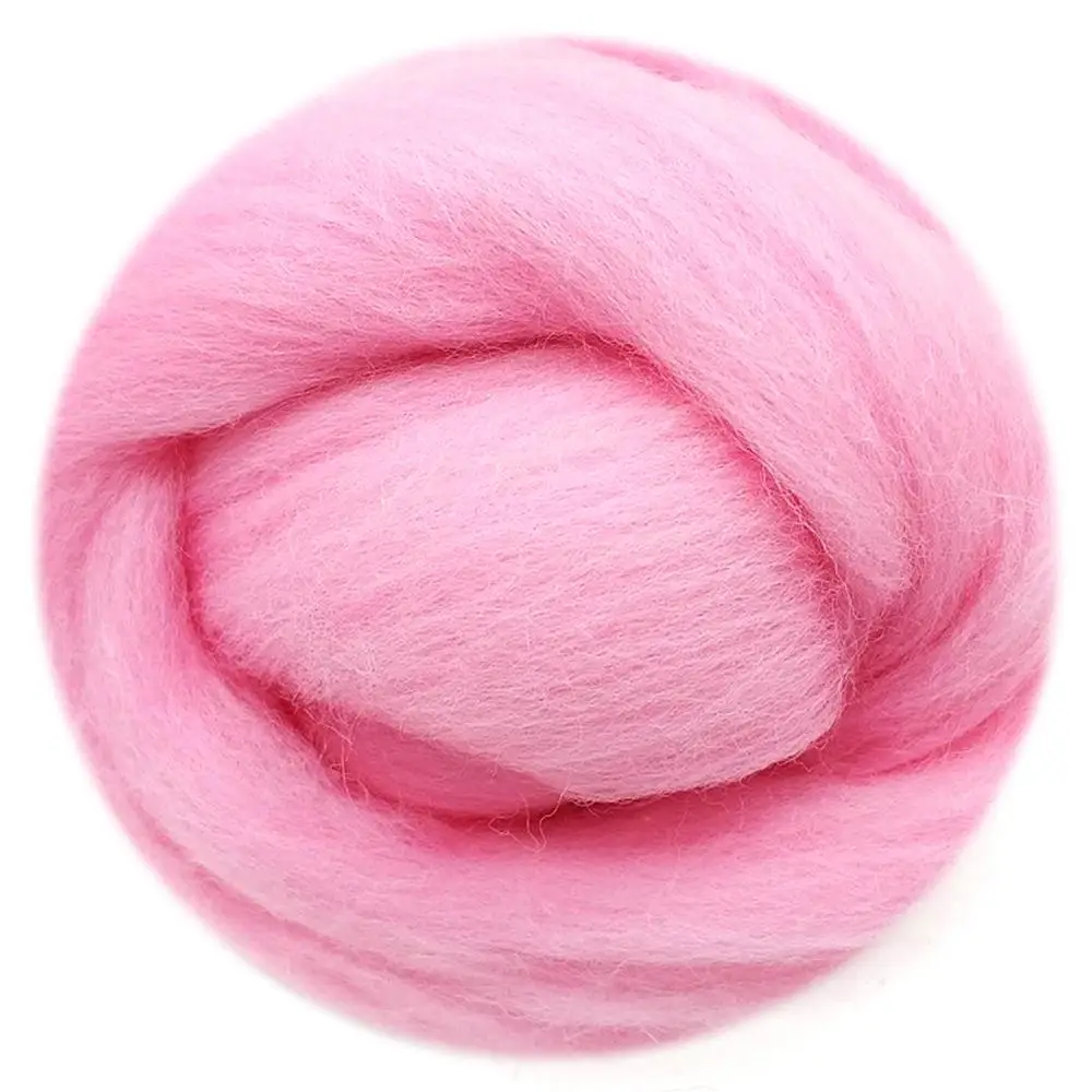 

Feltsky 100g Felting Wool (70s 19um Grade) Needle Felting Diy Wool for Needle Felting Kit by Plastic Bag (N0.24)