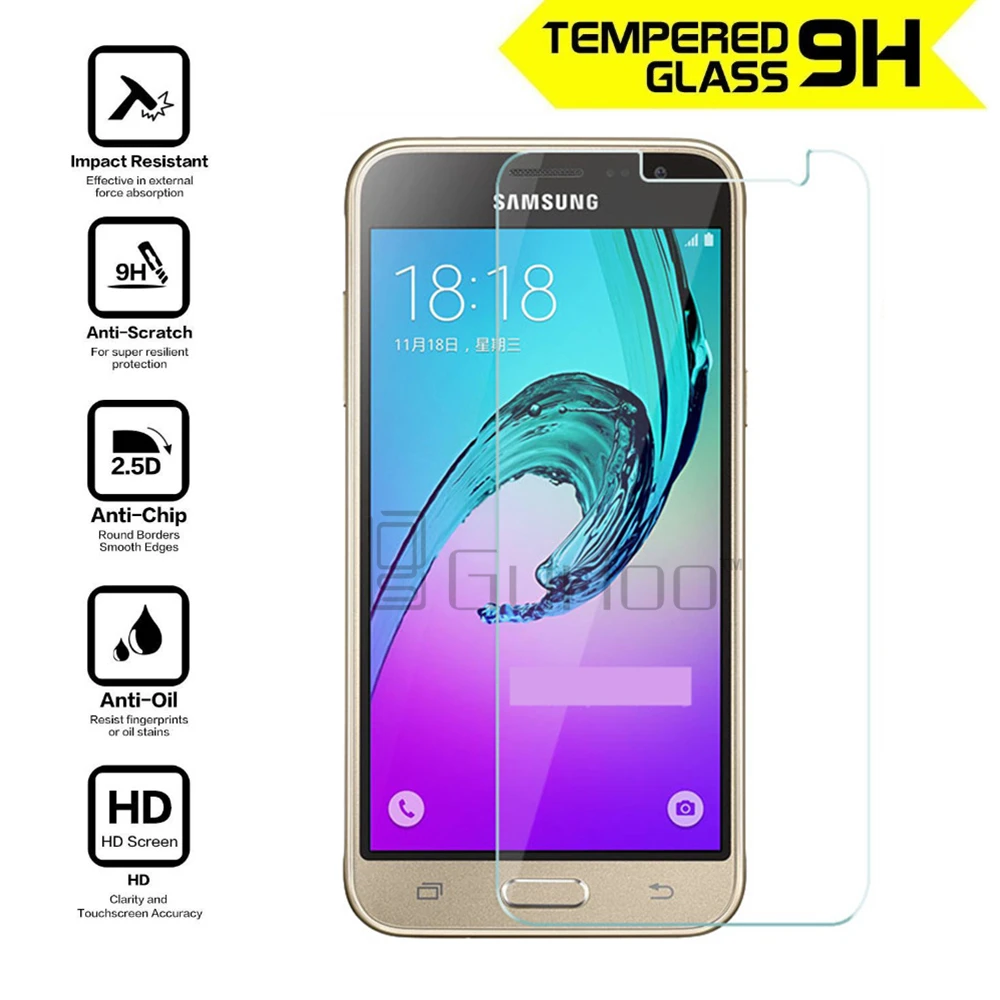 Закаленное стекло 0 3 мм 9H 2.5D для Samsung Galaxy J1 mini ACE J2 J3 J5 J7 J120F J320F J510F J710F Защитная