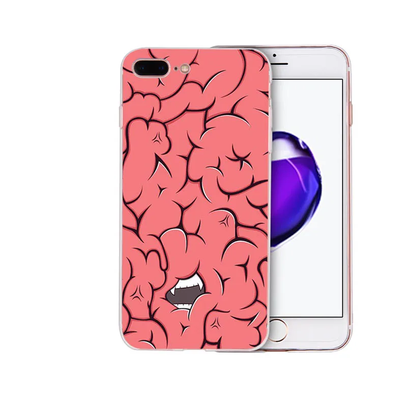 IMIDO чехол для мозга мягкий силиконовый из ТПУ Iphone 5 5S SE 6 6S 6plus 6splus 7 8 7plus 8plus X XS XR