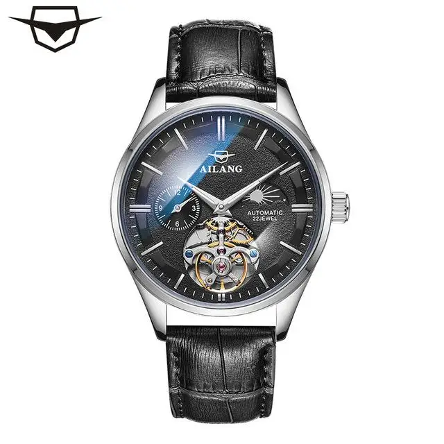 Автоматические часы AILANG механические часы для мужчин Tourbillon водонепроницаемые Роскошные брендовые Топ дропшиппинг Дата мужские часы - Цвет: 10