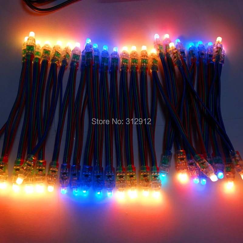 

5MM addressable rgb full color pixel node;DC5V;IP68 rated;PL9823 chip(similar to WS2811/UCS1903/TM1804/INK1003)