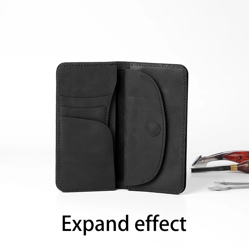 Кошелек ручной работы мужской кожаный длинный многофункциональный кошелек crazy