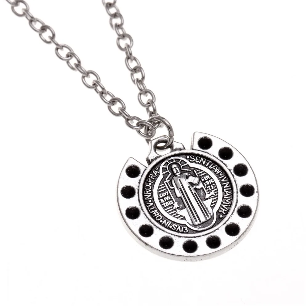 Vintage Silver Charm Love Dream Hope Trust Words Circle Pendant Necklace Best Friends Jewelry Gifts | Украшения и аксессуары