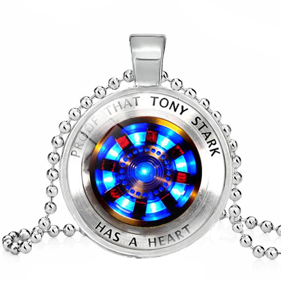 Ожерелье с сердцем Marvel Iron Man Tony Stark креативное ожерелье дуговым реактором