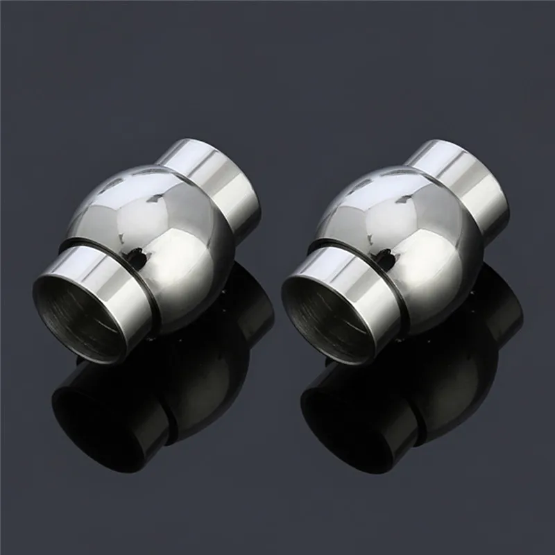 2 шт./лот магнитные застежки-крючки серебристого цвета из нержавеющей стали