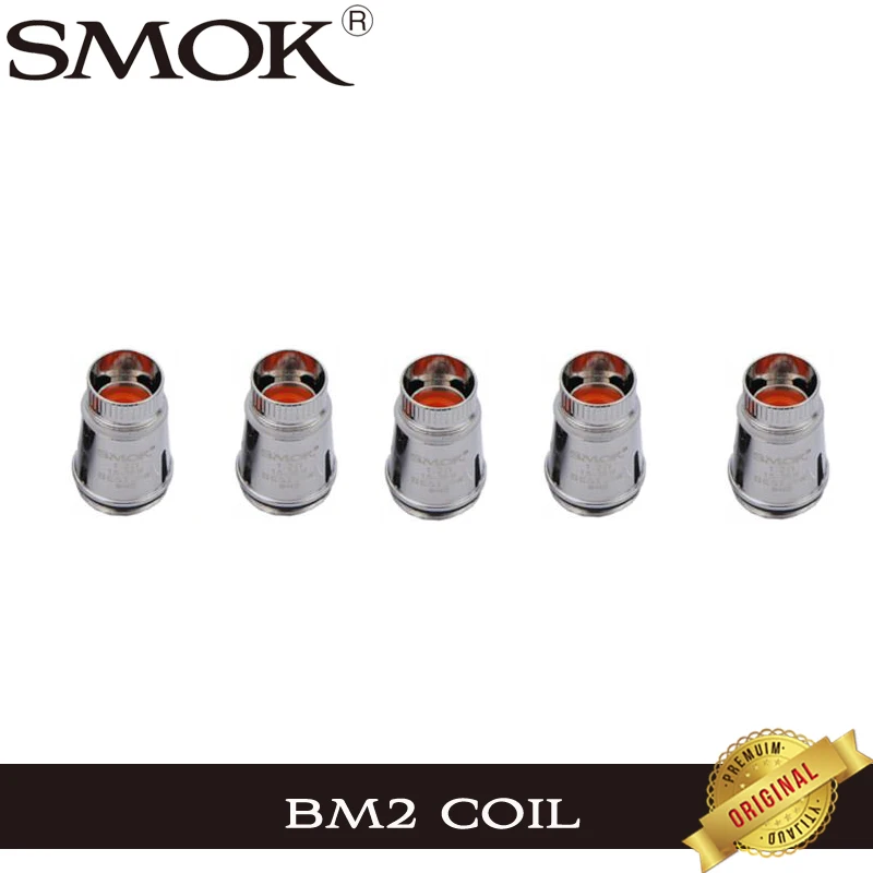 5 шт./лот оригинальный Smok BM2 двухъядерный 1.2ohm катушка Сменная головка для SMOK Brit