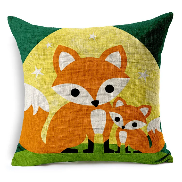 C Книги по искусству Ун Животные Red Fox подушки Чехлы горы дерево чехол для