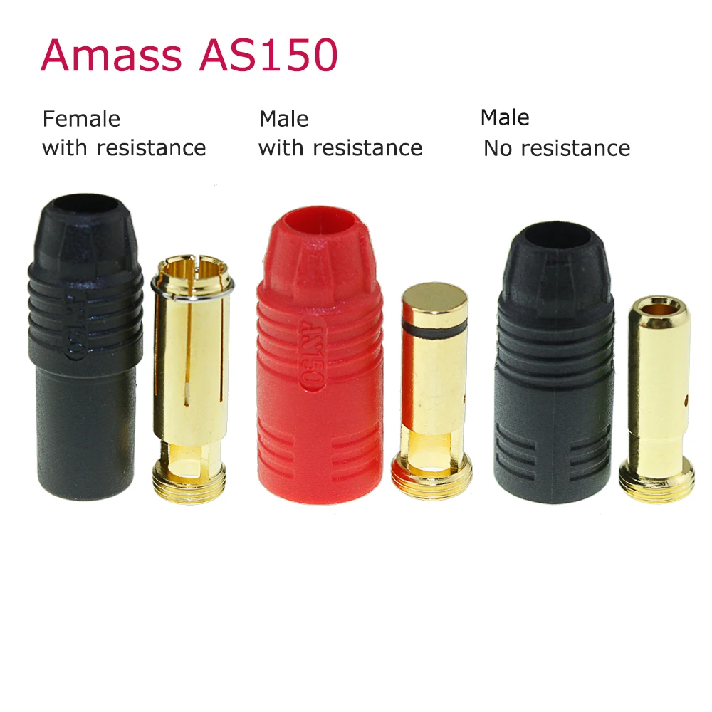 Оригинальный Штекерный разъем Amass AS150 типа банан для 150 А большой ток 6 мм банан|amass