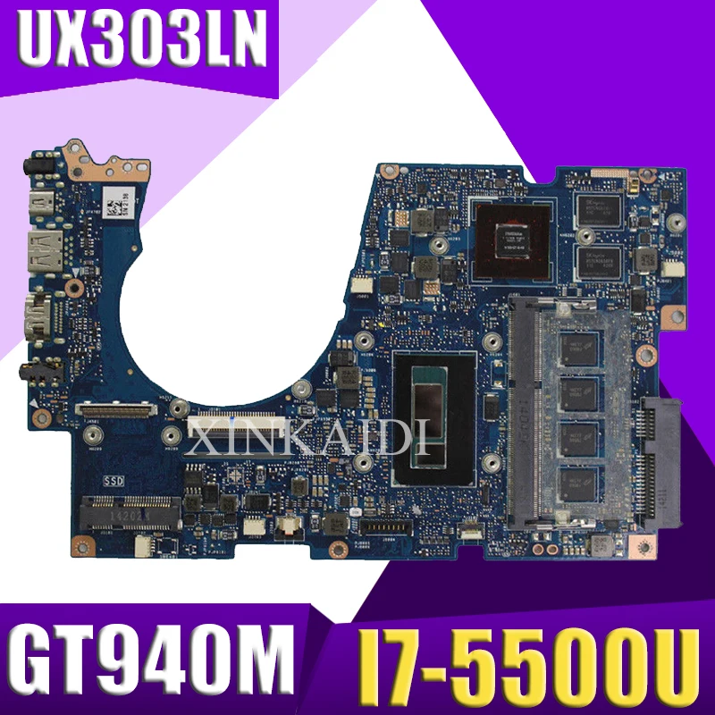 XinKaidi UX303LN материнская плата i7 5500U GT940M для ASUS UX303LNB ноутбука плата|Материнские
