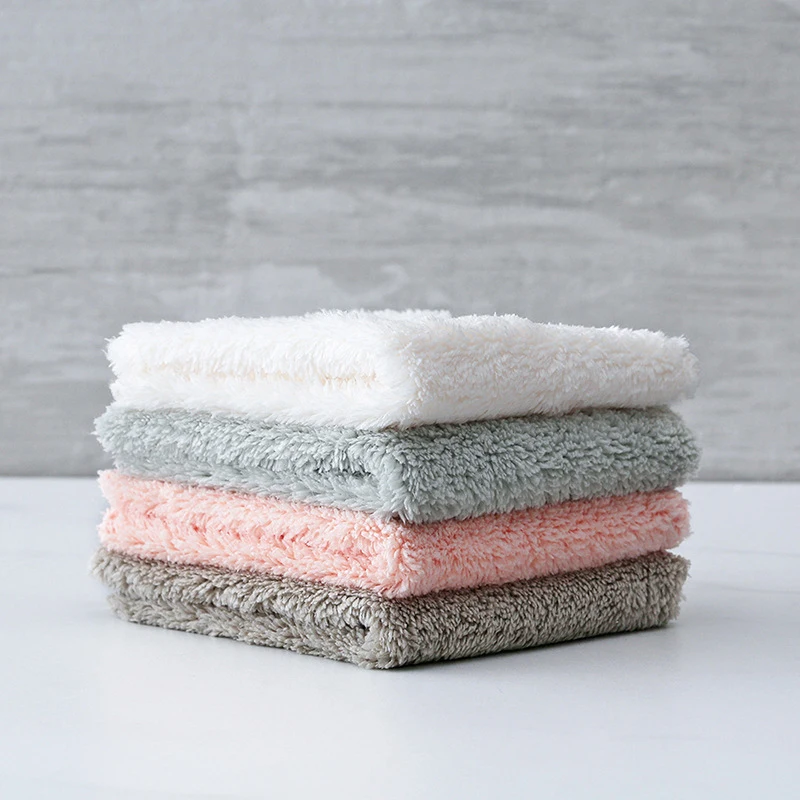 5 шт./компл. Бытовая кухонная ткань толстая Очень мягкая салфетка из микрофибры