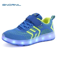 gnornil 2022 usb charger glowing sneakers led children lighting shoes boysgirls illuminated luminous sneaker kid casual sport
