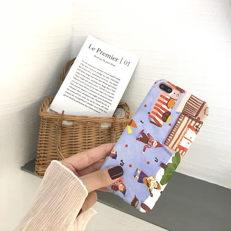 Apsudev Phone Case For iphone 6 6s Plus X 7 8 Fashion Music Party illustration PC back Cover |