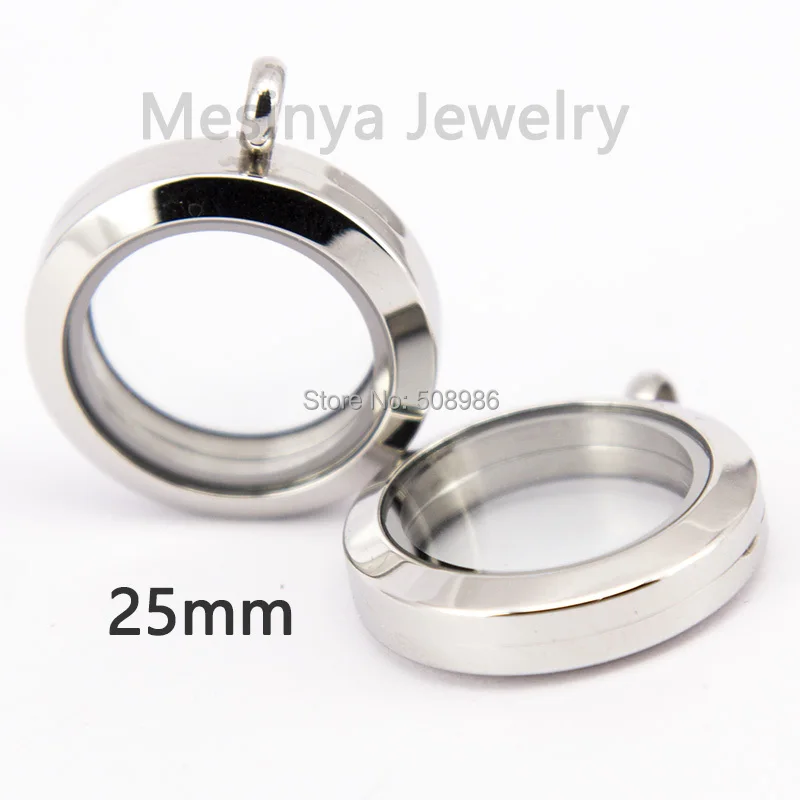 10 шт. медальон из нержавеющей стали 25 мм|glass lockets|floating lockets stainless steellocket glass |