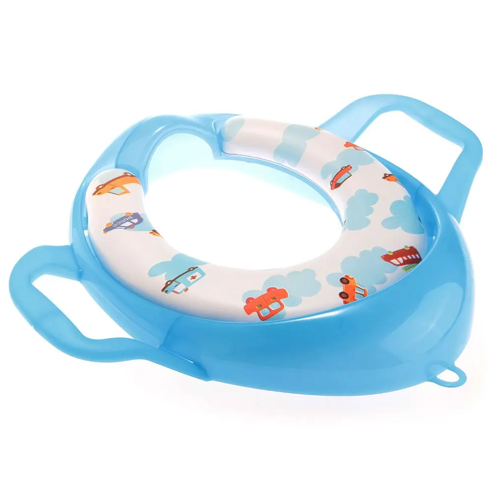 Bleu Siege Pot Reducteur de Toilette WC avec Poignee pour Bebe Enfant|siege toilette|lunette toilettelunette toilette |