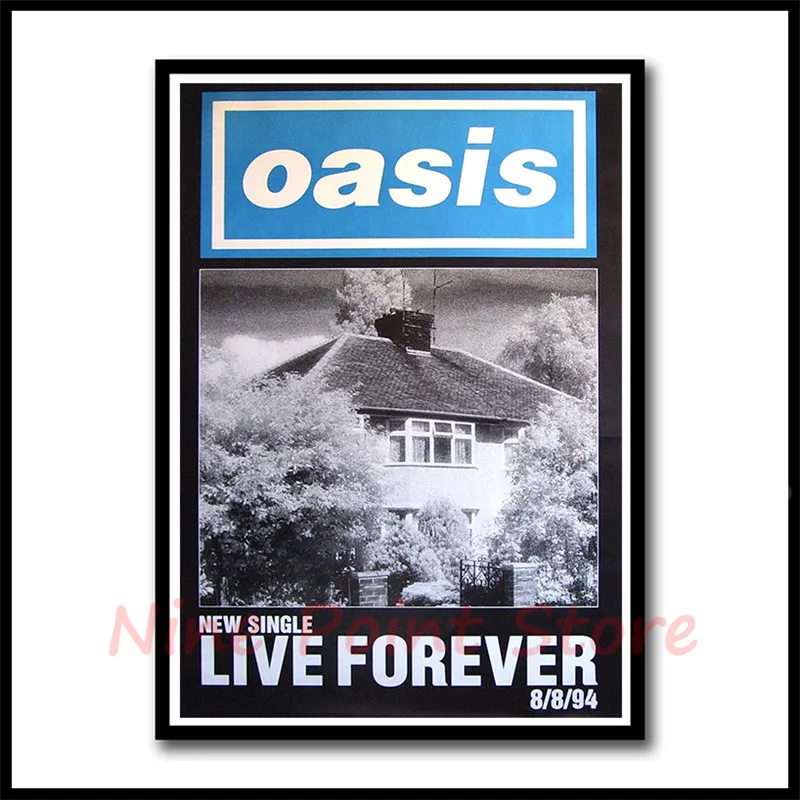 Oasis rock music бумажные постеры для бара кафе гостиной столовой декоративные картины без рамы