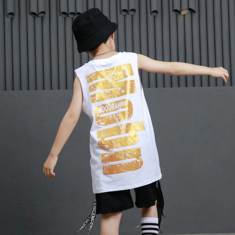 Детские крутые свободные хлопковые костюмы для бальных танцев джаза хип хоп