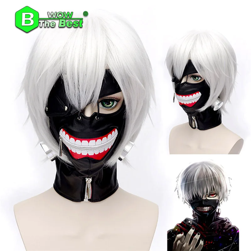 Токийская маска вурдалака повязка Аниме Косплей Kaneki Ken Регулируемая Молния|ken