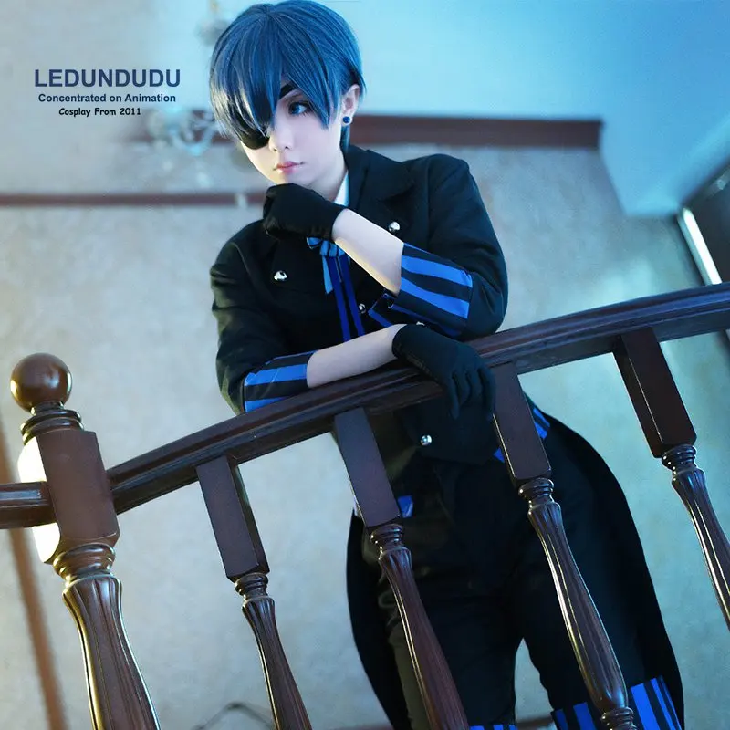 Новый черный дворецкий книга Атлантики маскарадные костюмы Ciel униформа для