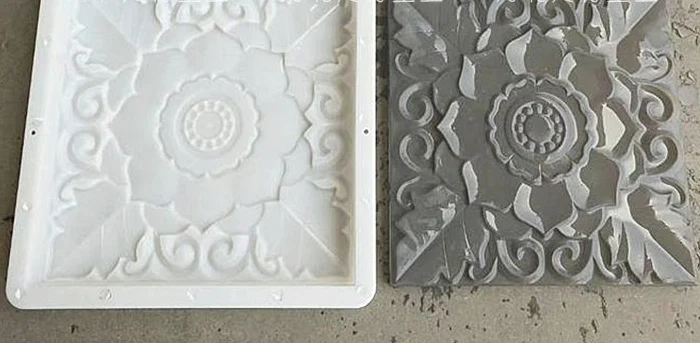 1 шт. DIY квадратная пластиковая форма для садового тротуара, для стены во дворе, для вырезания кирпича, для тротуара, бетонного кирпича, Пластиковая форма 40*40*3/6 см
