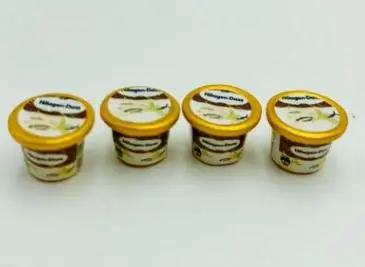 4pcs style 5 4 шт. милый 1:12 кукольный домик миниатюрная еда мини-чашка для мороженого модель игрушки для кухни игрушки аксессуары - Цвет: 4pcs style 5