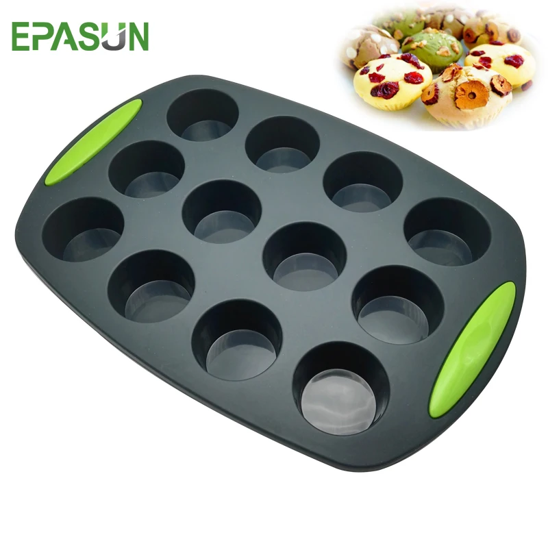 Силиконовая форма для тортов EPASUN 12 отверстий кексов хлебная выпечка формы