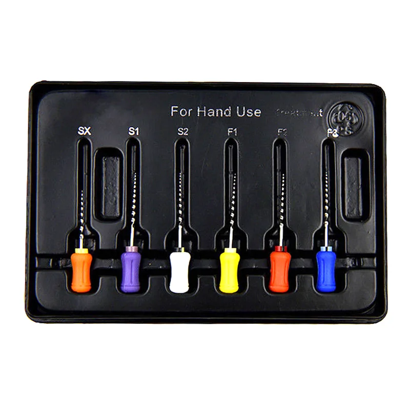 6 шт. игл напильники ручного использования Pro конус Универсальный корневой канал