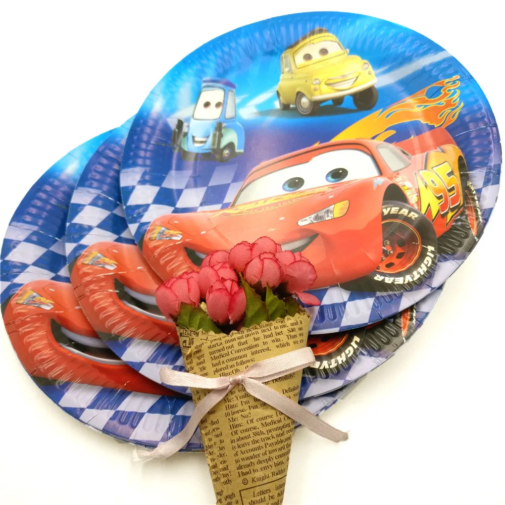 Lightning McQueen/автомобильные принадлежности для тематической вечеринки комплект с