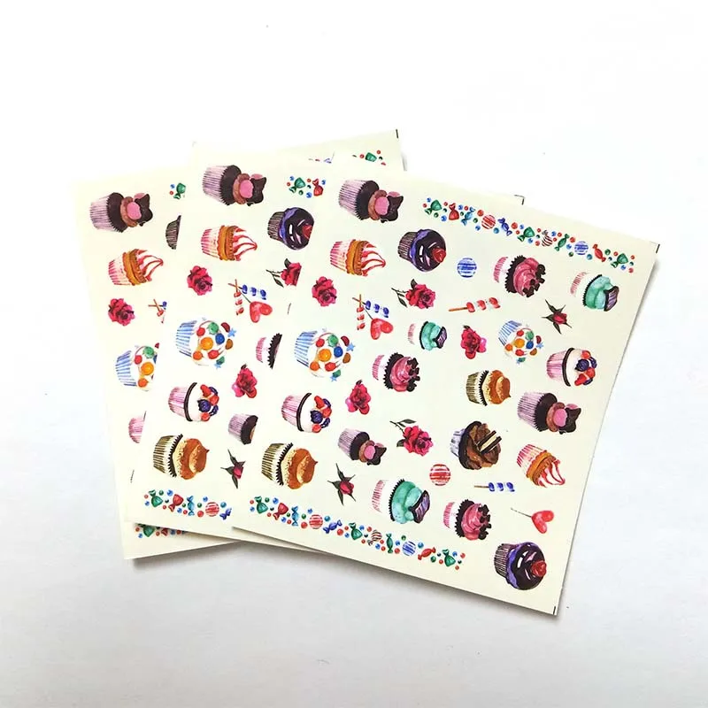 

3pcs Nail Art Tips Decorations Decals DIY Manicure Slider Embossed Nail Sticker Feathe Adhesive B60
