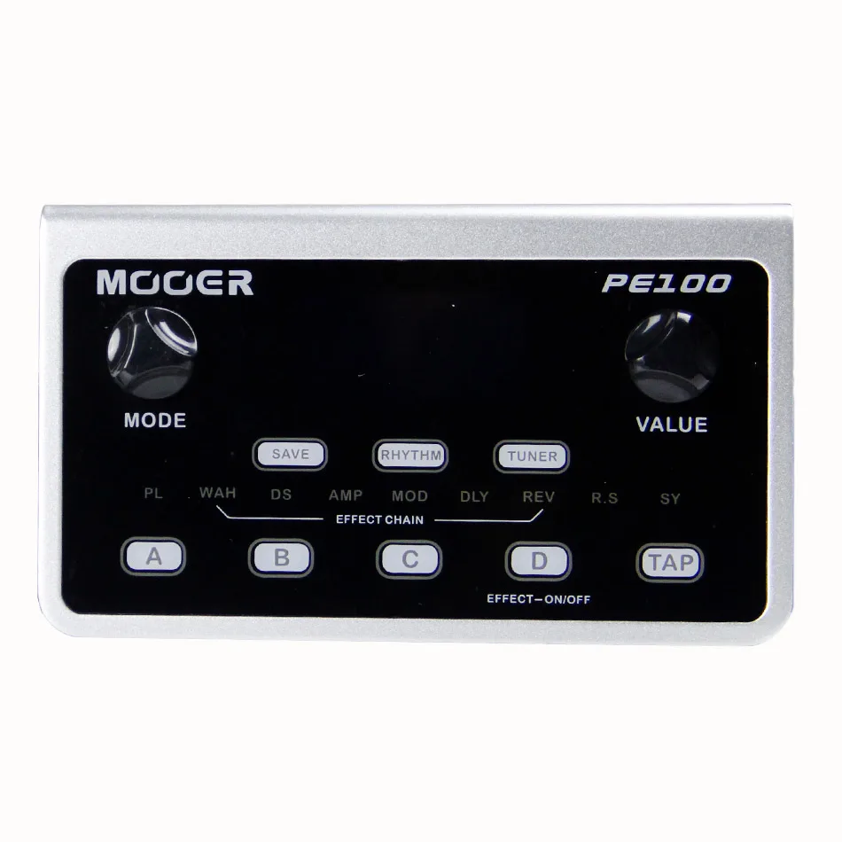 Mooer PE100 портативные мульти эффекты процессоры Гитарные педаль с 39 типами эффектов