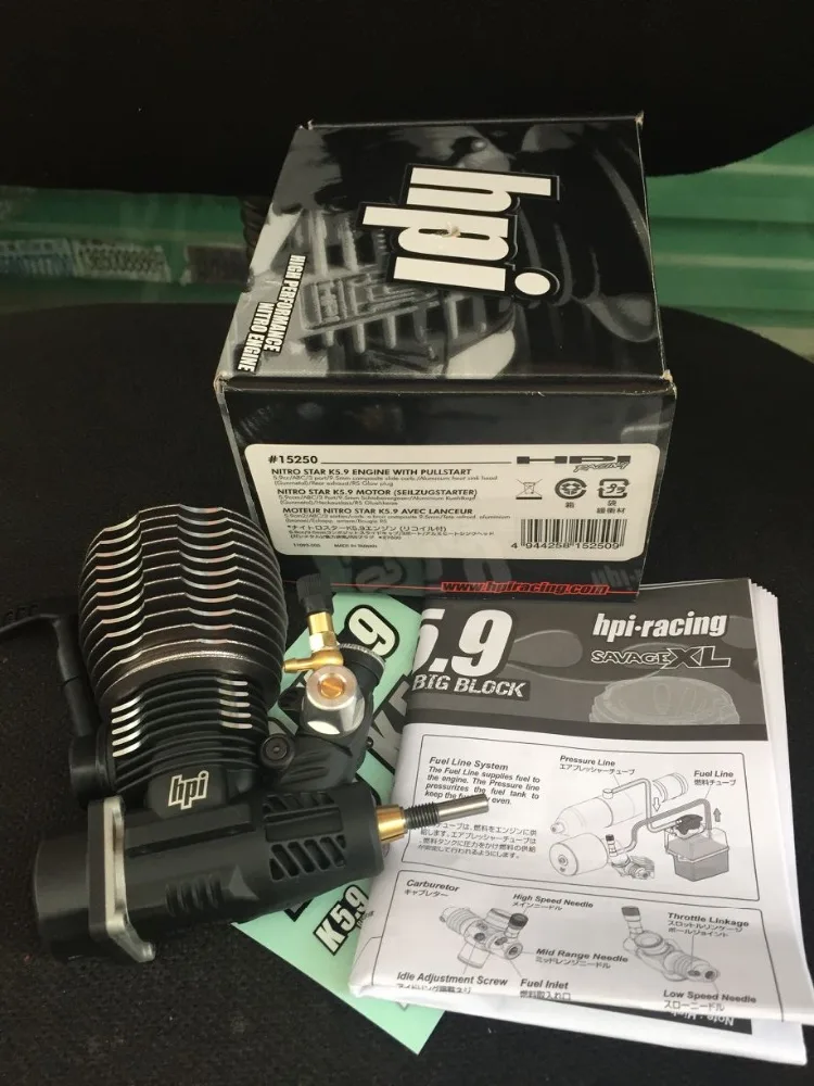 HPI Racing#15250 NITRO STAR K5.9 двигатель 5.9cc двигатель с PULLSTART для 1/8 RC багги Грузовик HPI SAVAGE XL