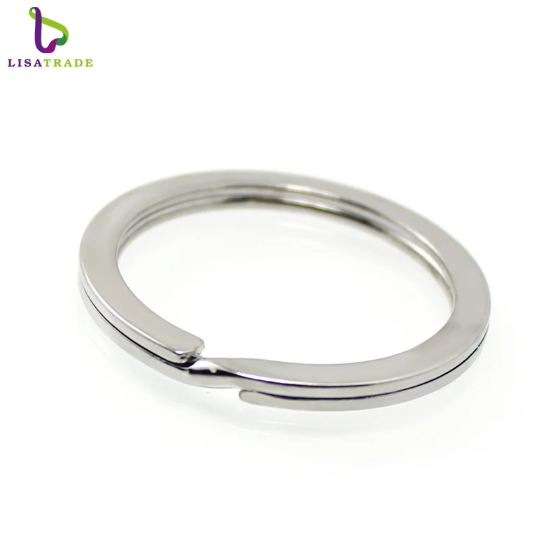 Совершенно новое поступление 50 шт.! Круглые брелоки серебристого цвета из