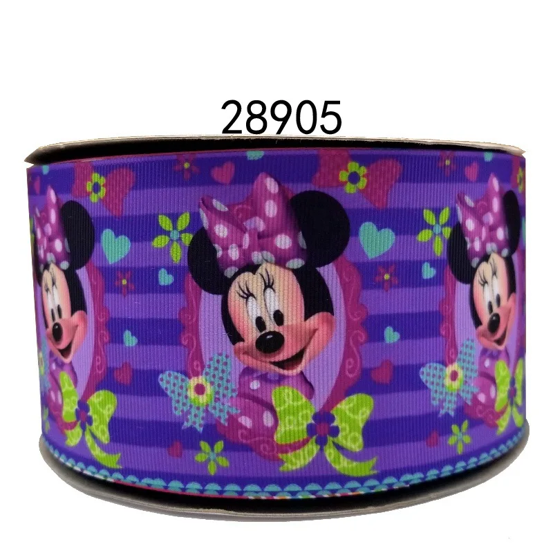 28905 50 ярдов в Размер Микки ленты напечатанные grosgrain ленты 28971 - Цвет: 28905