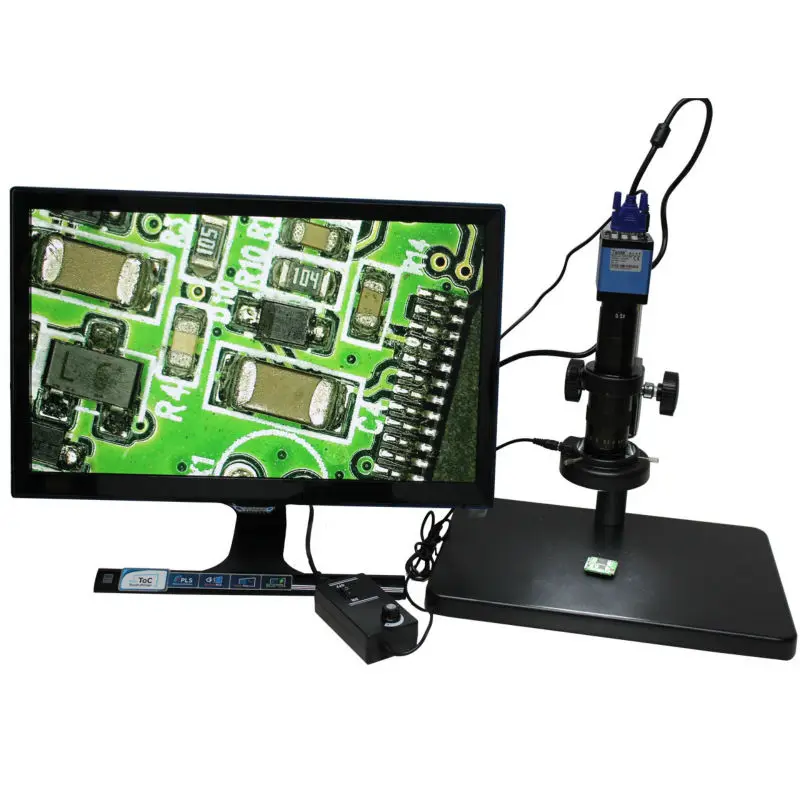 Микроскоп промышленная камера HD 2 0 MP высокоскоростной 60 кадров VGA выходы + 10X ~ 180X