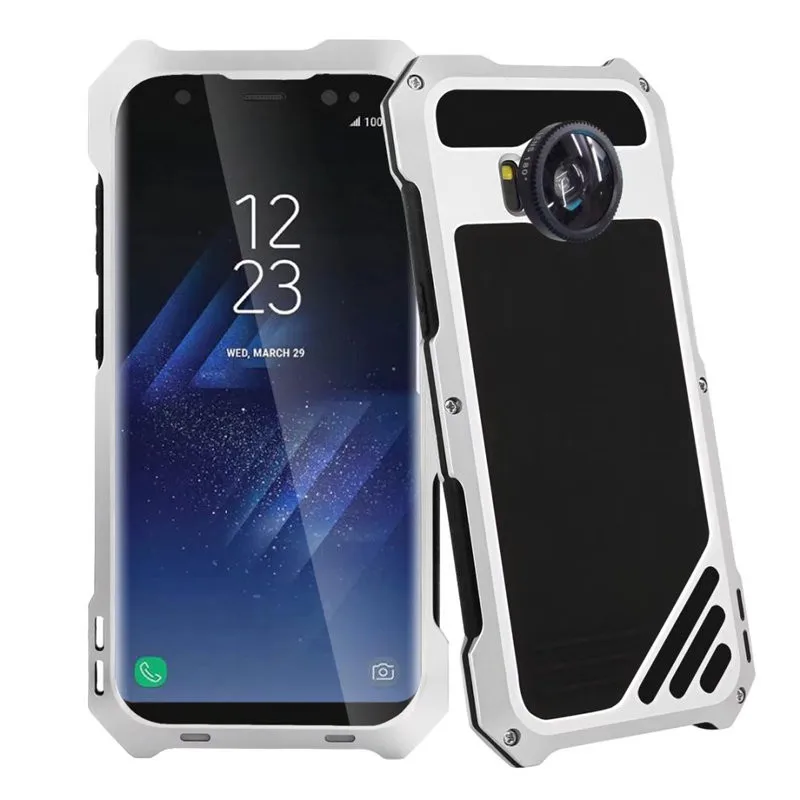 R-просто жизнь водонепроницаемый ударопрочный металлический чехол для Samsung Galaxy S8