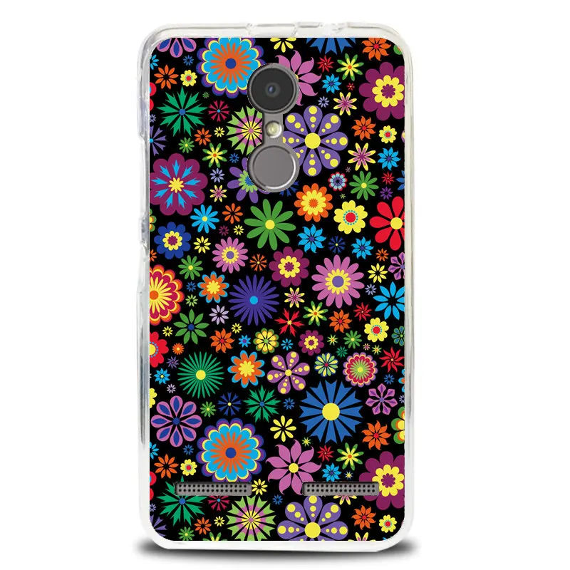 Модный Цветной чехол с цветами для телефона мягкий силиконовый из ТПУ Для Lenovo K6