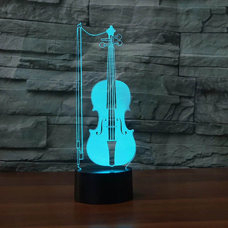 3D 7 цветных светодиодных ламп для дома | Лампы и освещение