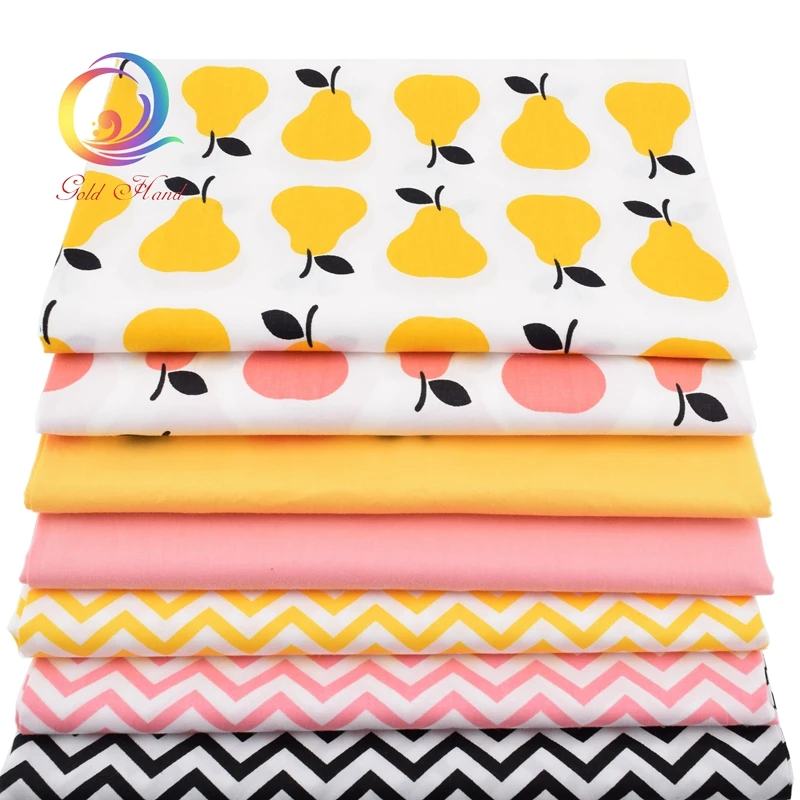 Haisen хлопчатобумажная ткань из саржевого переплетения с фруктовым принтом сделай