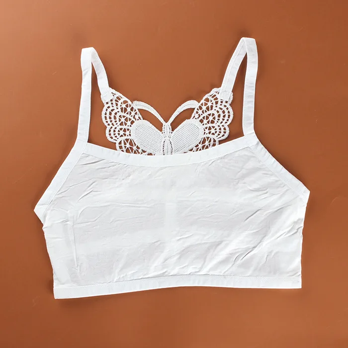 Soft Cotton Cute Bra for Young Girls Kid Underwear Training Puberty Bras Teen Tops | Мать и ребенок