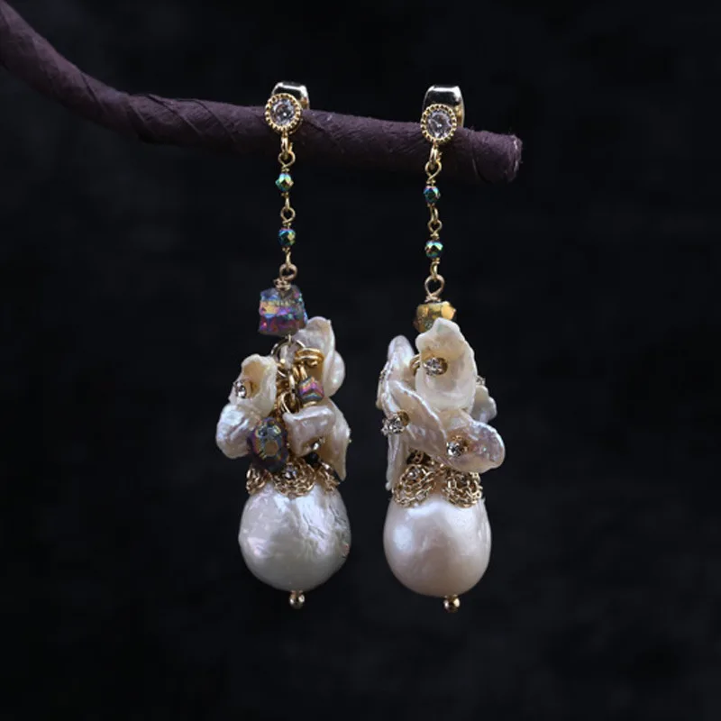 Дизайнерские женские серьги ручной работы в стиле барокко|earrings designer|earrings